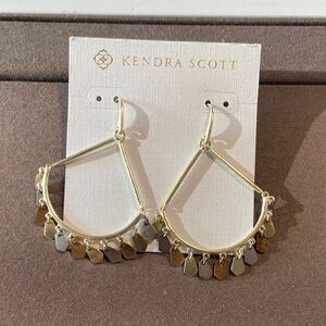 Kendra Scott Gold and Silver Dangle Earrings